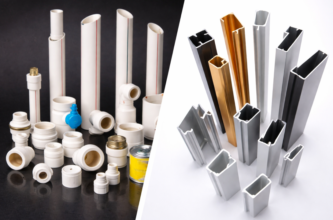 PVC Pipes, Profiles & Fittings